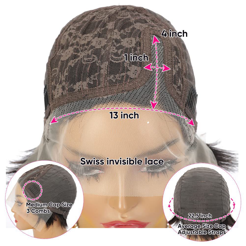 Deep Wave Pixie Wig — 100% Human Hair | 6 Inch