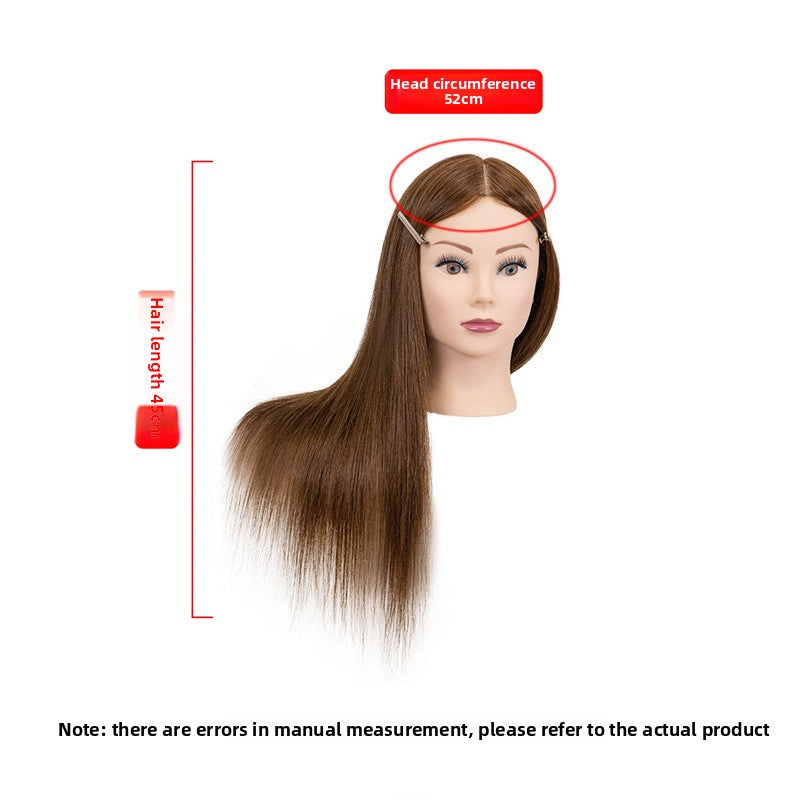 Human Hair Mannequin Head with Shoulders — Real Hair | 32 Colours