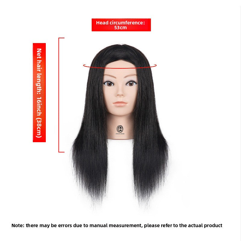 Human Hair Mannequin Head with Shoulders — Real Hair | 32 Colours