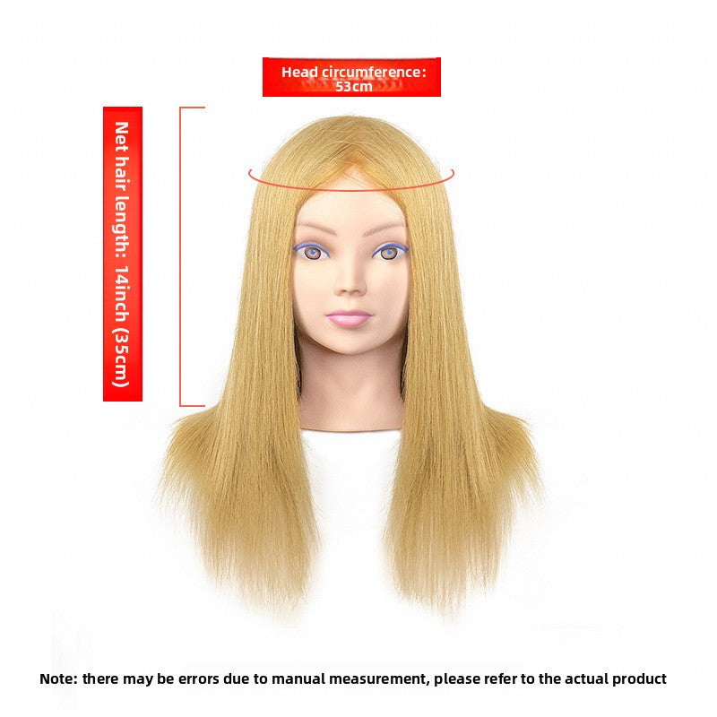 Human Hair Mannequin Head with Shoulders — Real Hair | 32 Colours