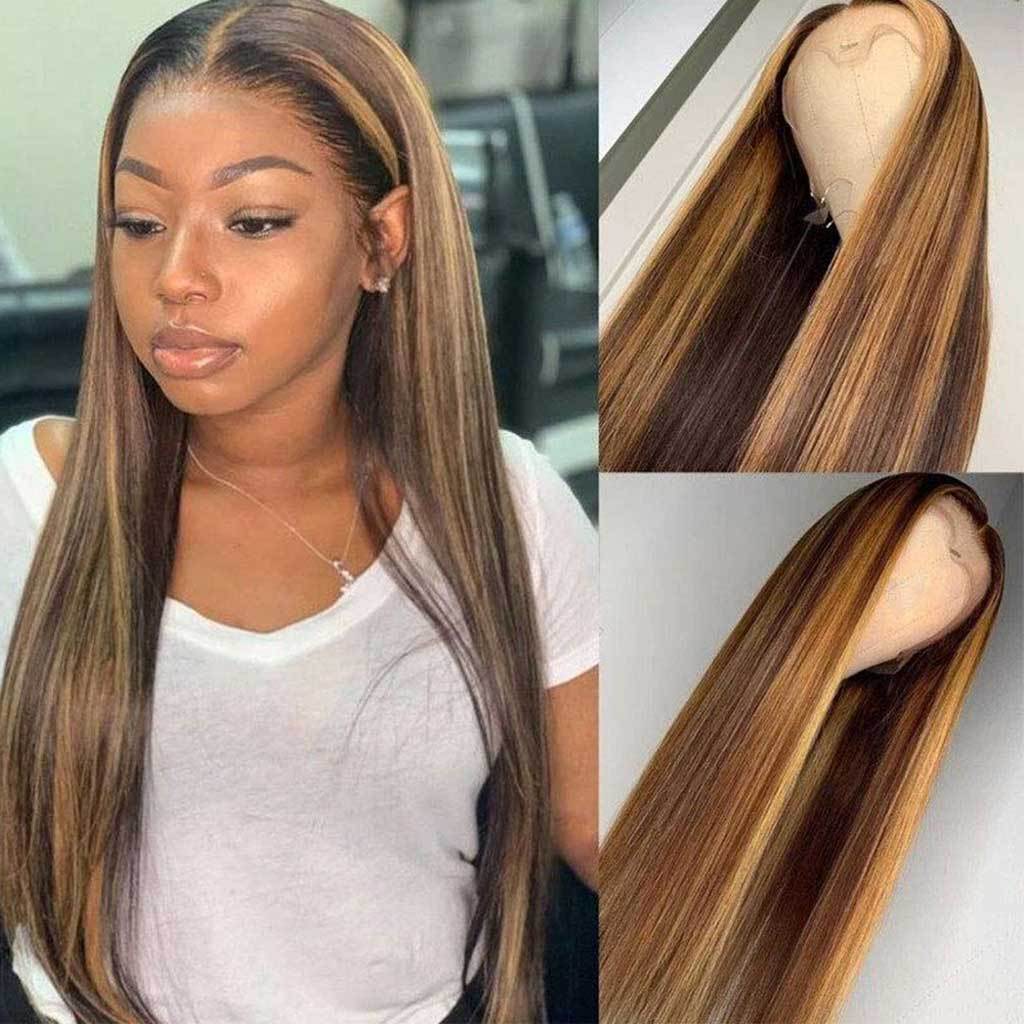 Highlight P4/27 Straight Lace Front Wig — 13x4 | 150% Density | 14"–30"