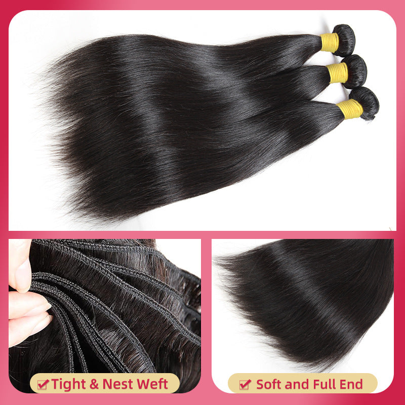 Straight Human Hair Wig — Raw & Virgin Hair | 12"–40"