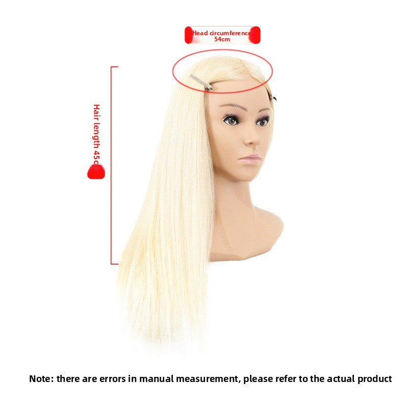 Human Hair Mannequin Head with Shoulders — Real Hair | 32 Colours