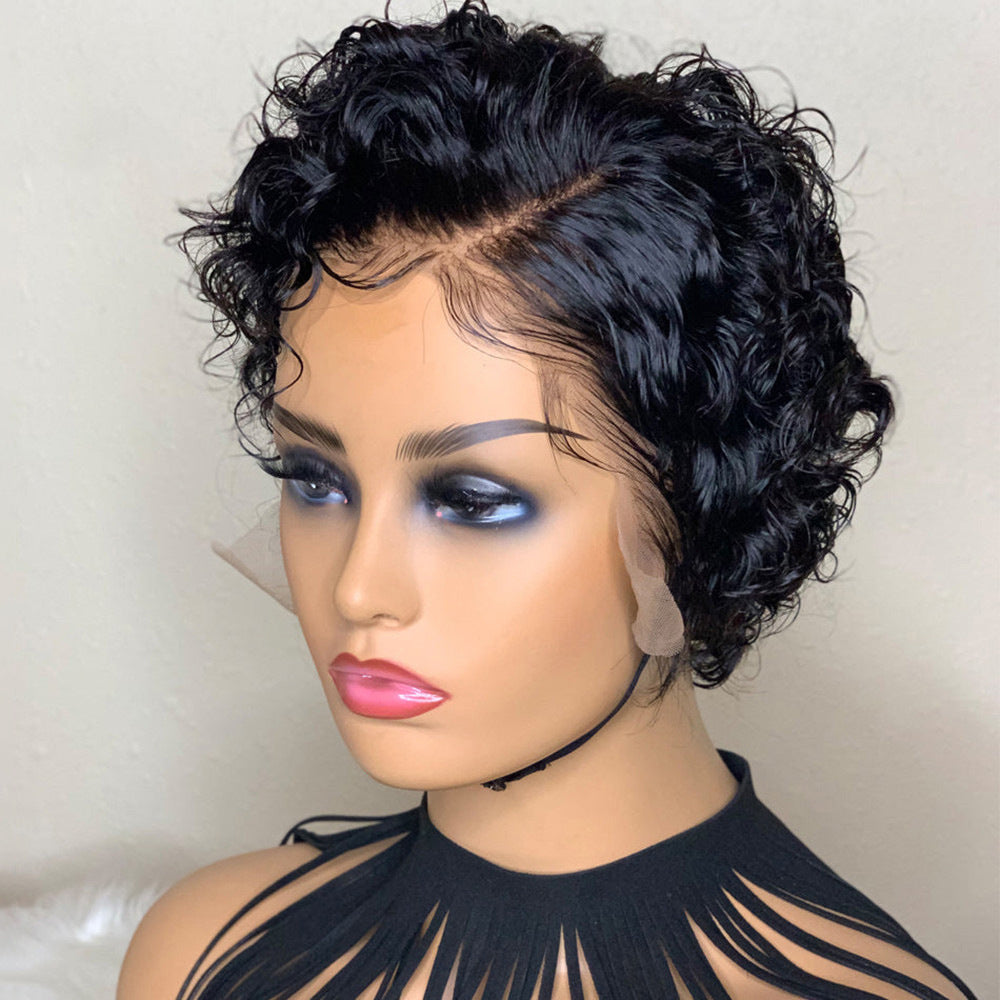 Deep Wave Pixie Wig — 100% Human Hair | 6 Inch
