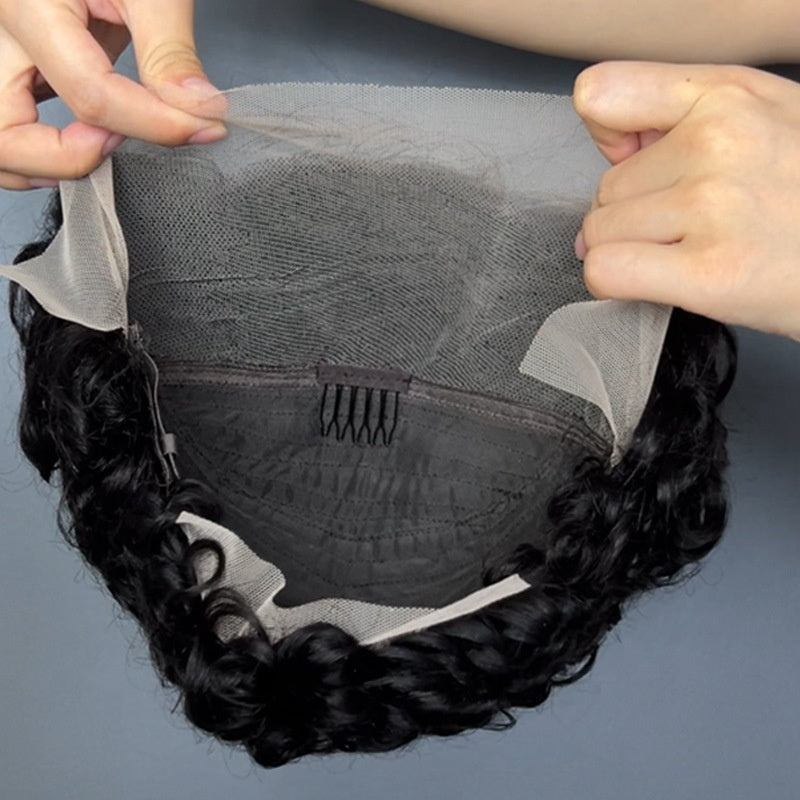 Short Curly Human Hair Wig | Pixie Afro Curl | 100% Human Hair