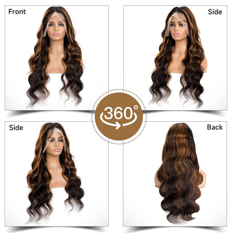 P1B/30 Body Wave Lace Front Wig — 4x4 & 13x4 | 150%–250% Density | 14"–28"