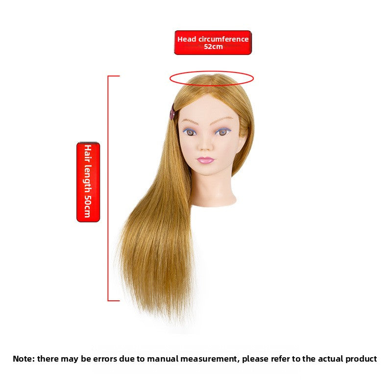Human Hair Mannequin Head with Shoulders — Real Hair | 32 Colours