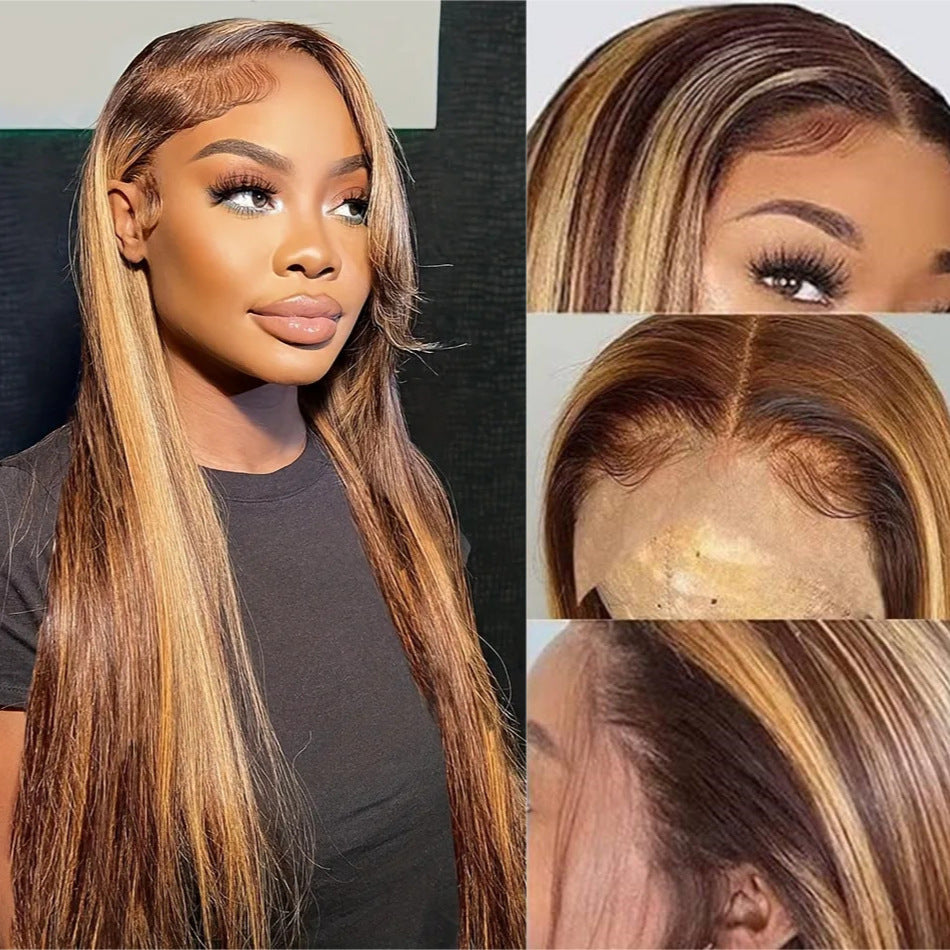 Highlight P4/27 Straight Lace Front Wig — 13x4 | 150% Density | 14"–30"