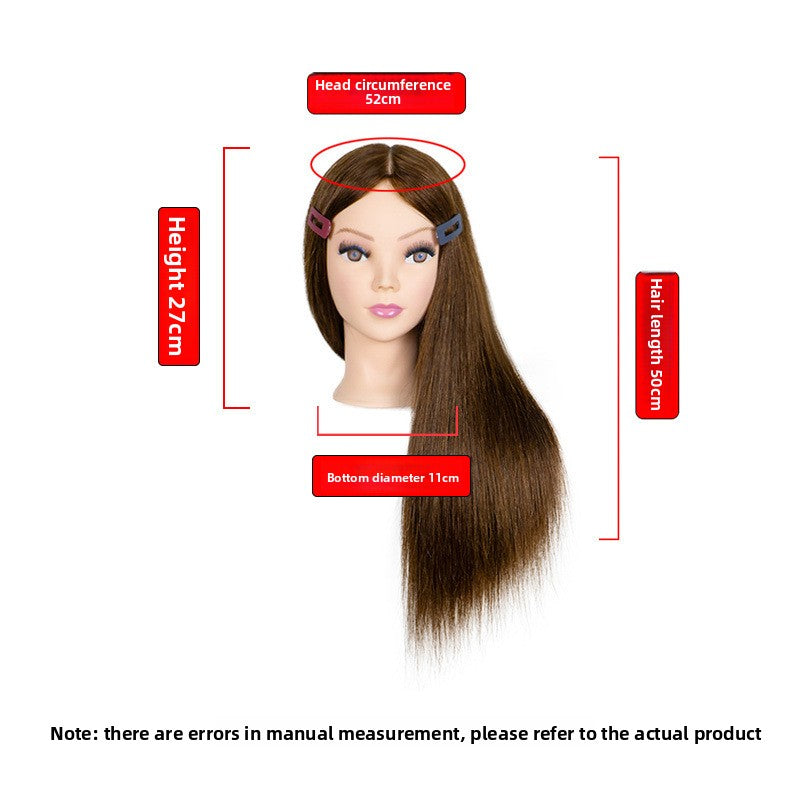 Human Hair Mannequin Head with Shoulders — Real Hair | 32 Colours
