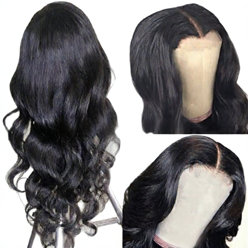 Body Wave Human Hair Wig — Natural Black | 4x4, 13x4 & 13x6 Lace | 12"–32"