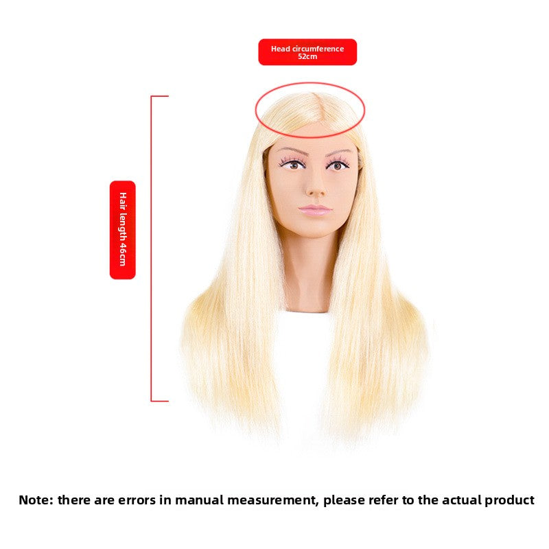 Human Hair Mannequin Head with Shoulders — Real Hair | 32 Colours