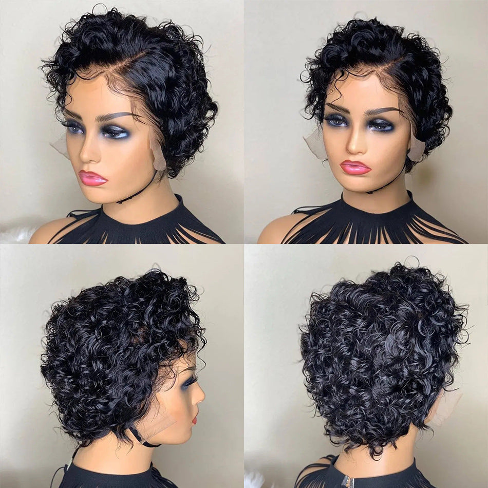 Deep Wave Pixie Wig — 100% Human Hair | 6 Inch