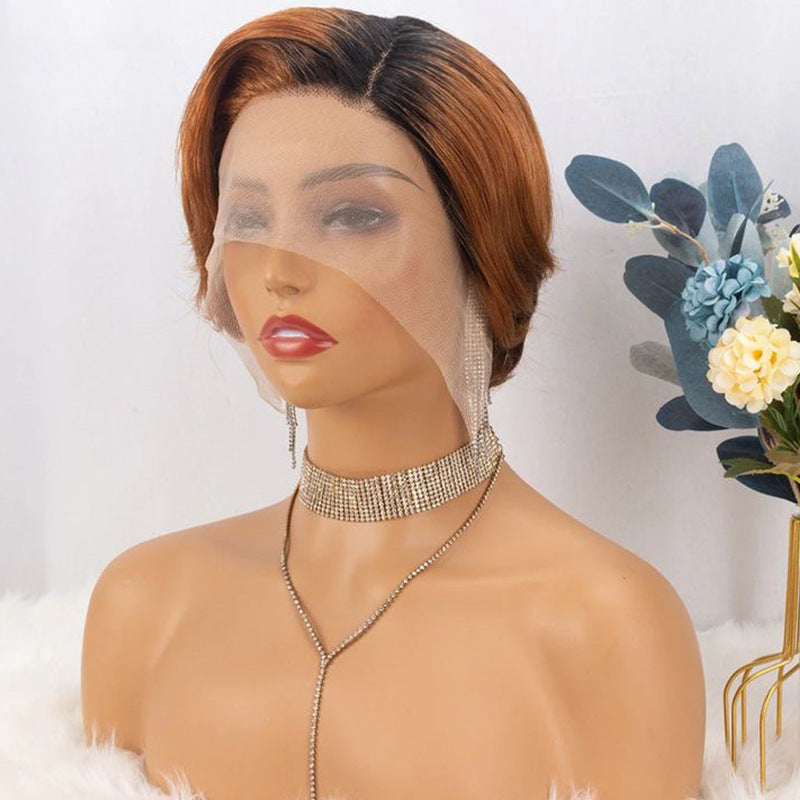 Pixie Cut Human Hair Wig — 13x4x1 Lace Front | 5 Colours