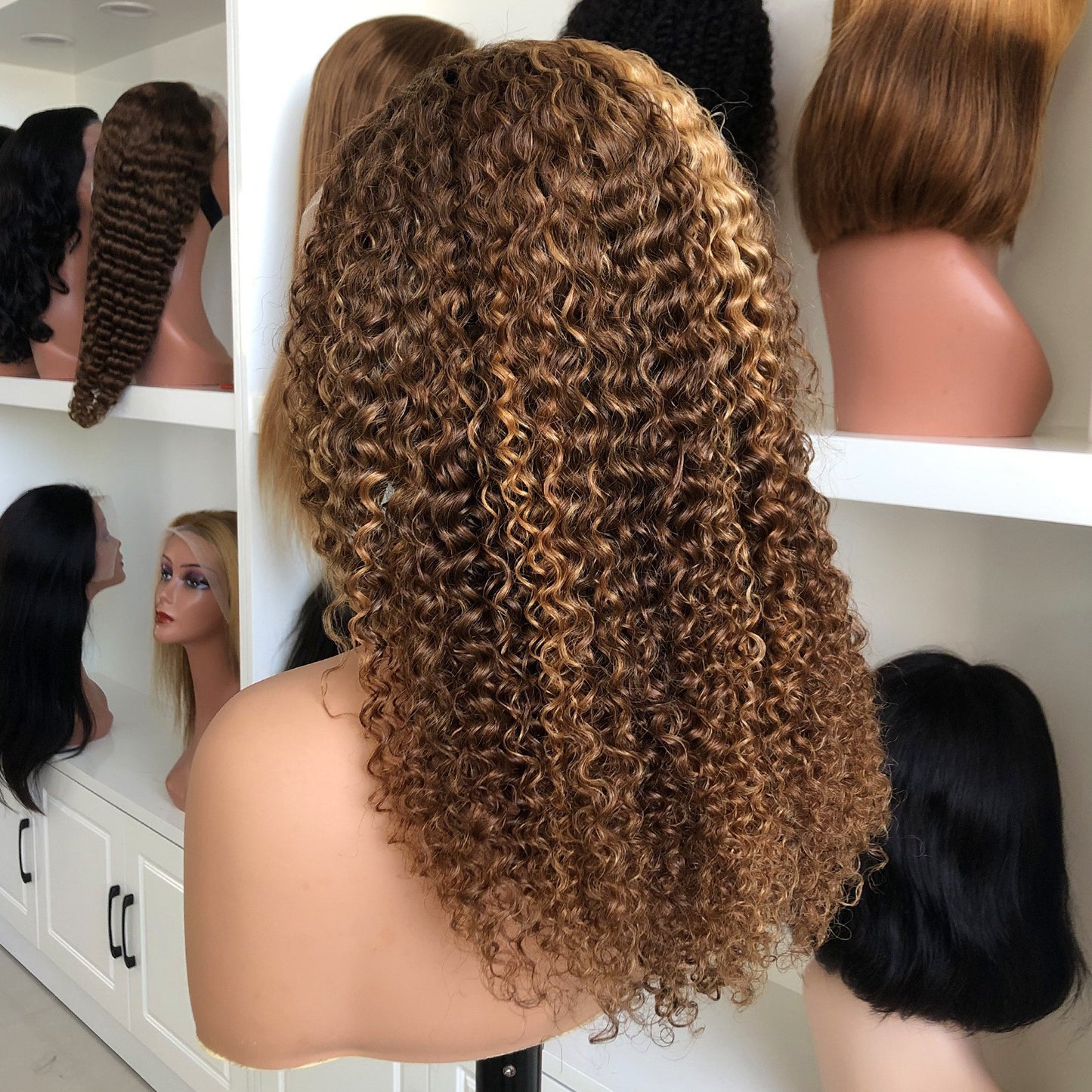 Jerry Curl Lace Front Human Hair Wig — 4/27 Highlight | 13x4 | 180% Density | 8"–30"