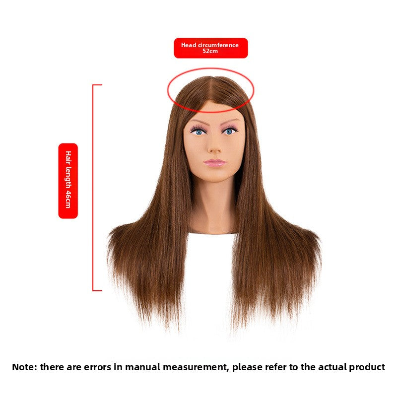 Human Hair Mannequin Head with Shoulders — Real Hair | 32 Colours
