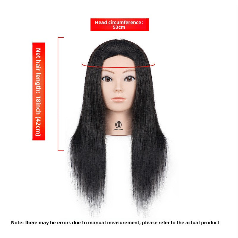 Human Hair Mannequin Head with Shoulders — Real Hair | 32 Colours