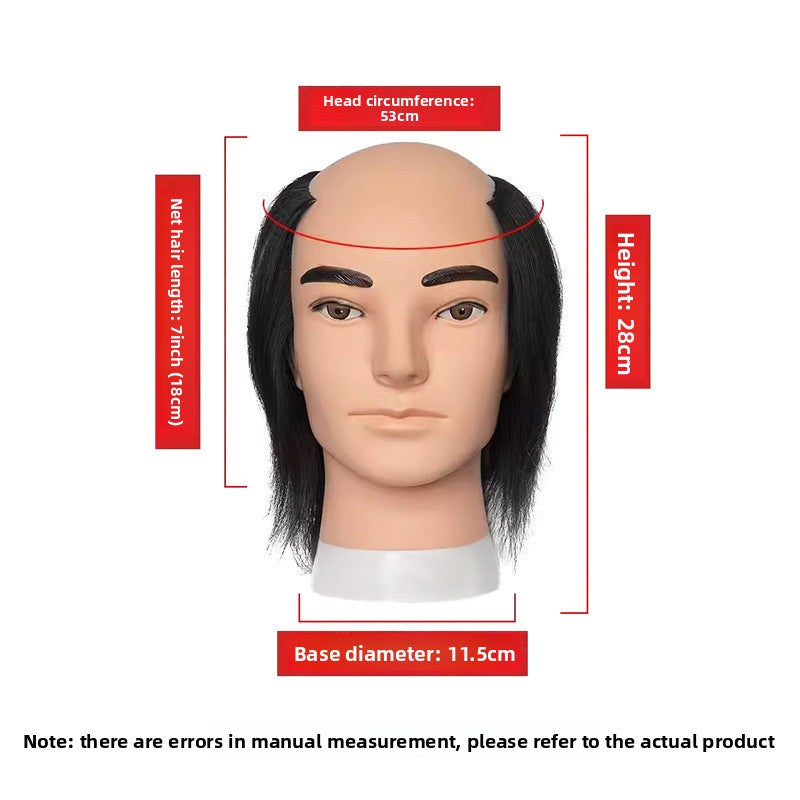 Human Hair Mannequin Head with Shoulders — Real Hair | 32 Colours