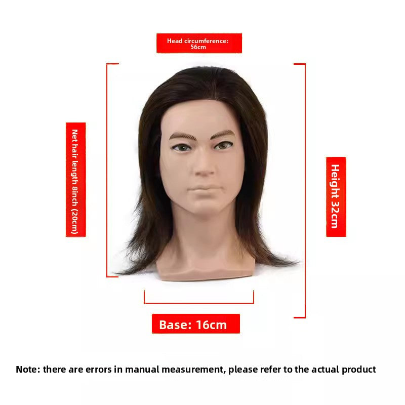 Human Hair Mannequin Head with Shoulders — Real Hair | 32 Colours