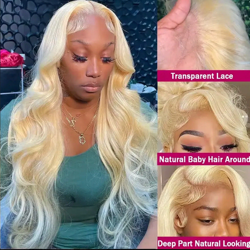 Big Wave Human Hair Wig — 613 Blonde | 8"–30"