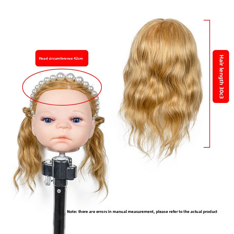 Human Hair Mannequin Head with Shoulders — Real Hair | 32 Colours