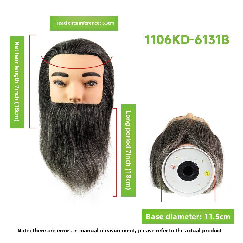 Human Hair Mannequin Head with Shoulders — Real Hair | 32 Colours