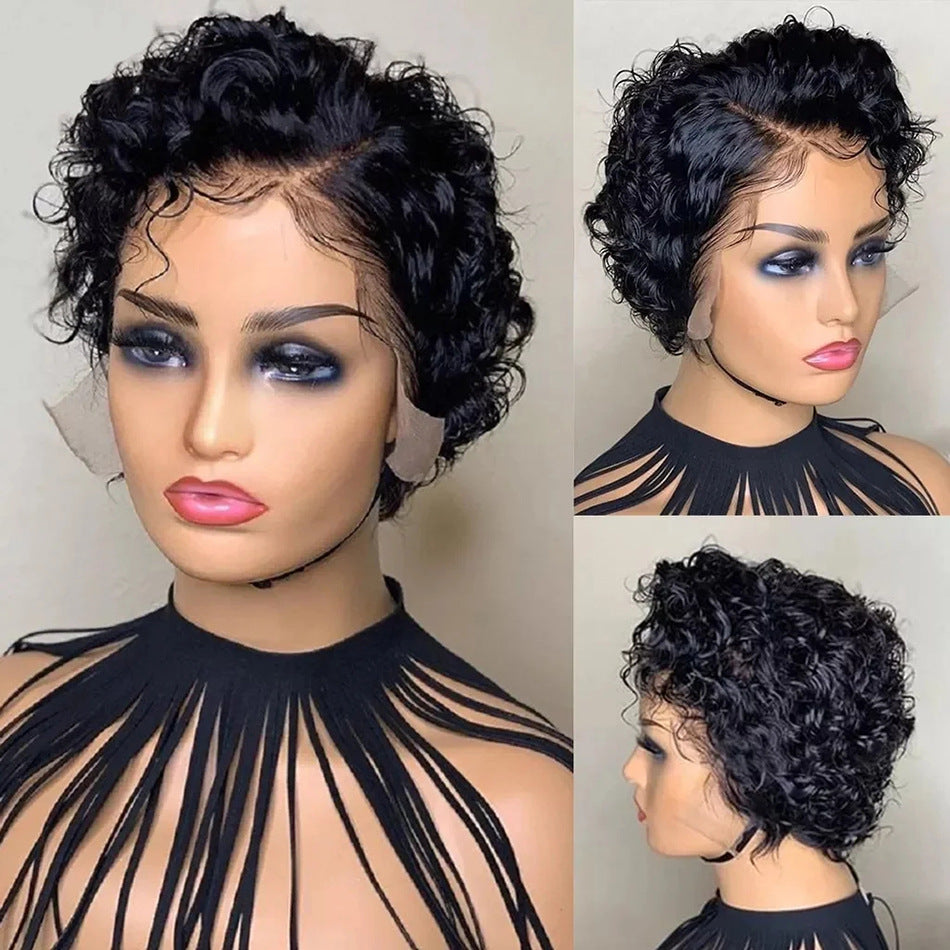 Deep Wave Pixie Wig — 100% Human Hair | 6 Inch