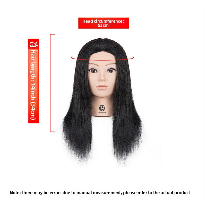 Human Hair Mannequin Head with Shoulders — Real Hair | 32 Colours