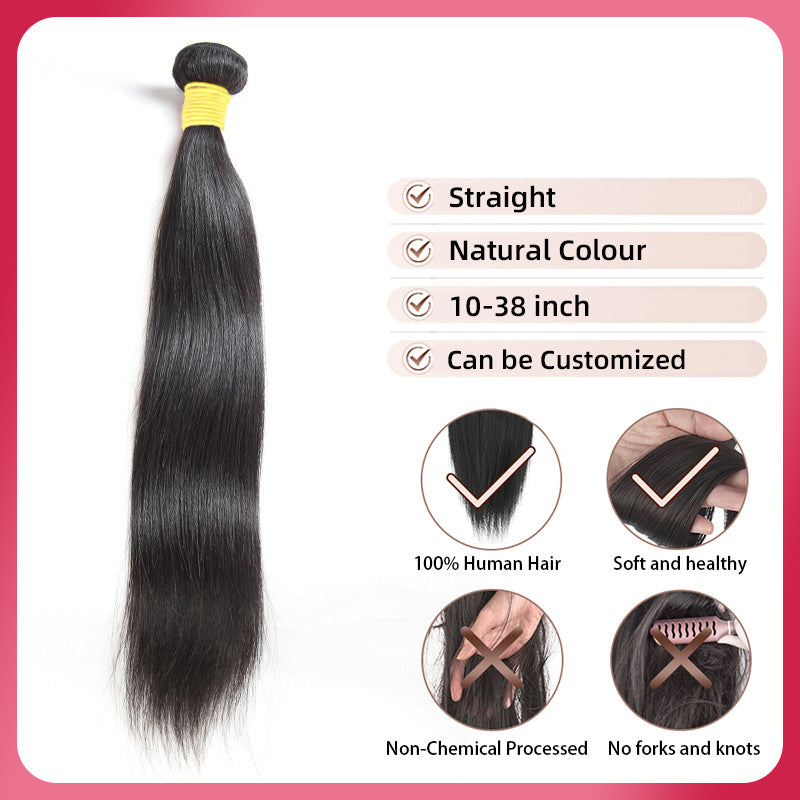 Straight Human Hair Wig — Raw & Virgin Hair | 12"–40"