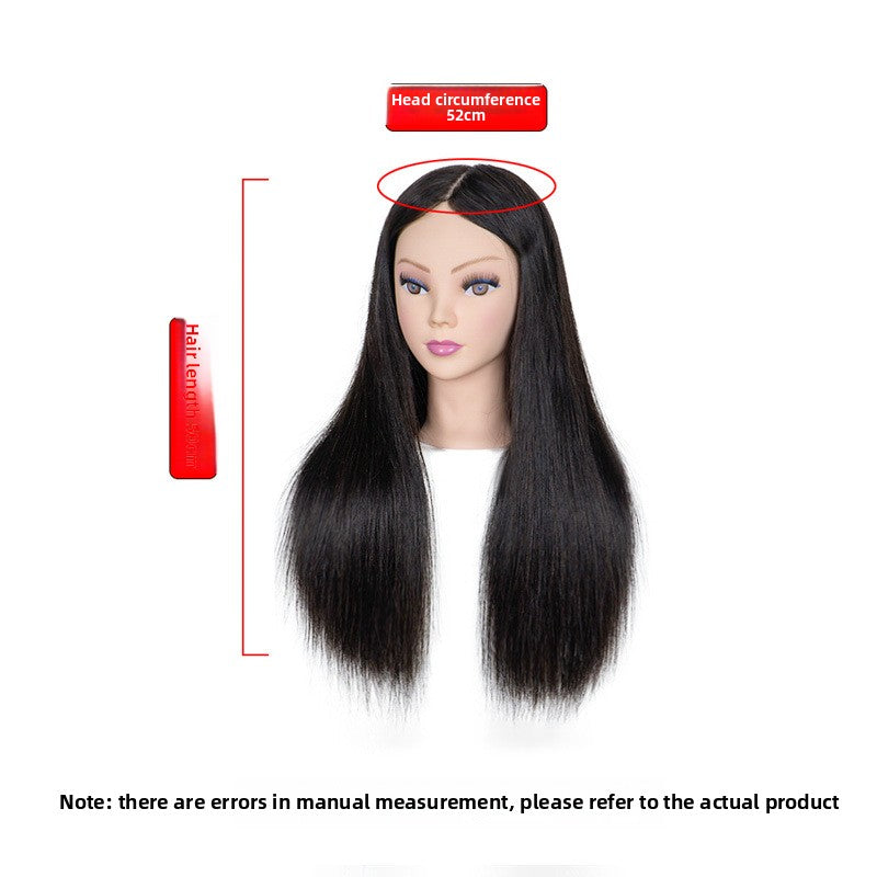 Human Hair Mannequin Head with Shoulders — Real Hair | 32 Colours