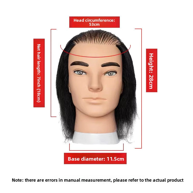 Human Hair Mannequin Head with Shoulders — Real Hair | 32 Colours